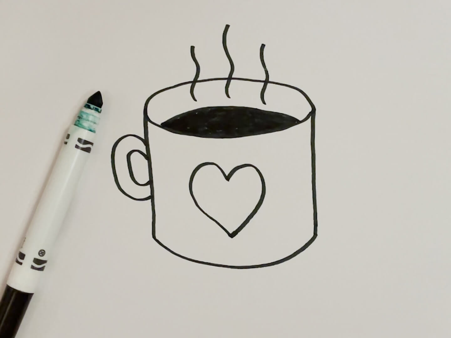 ☕️ How to Draw a 3D Coffee Mug Easy Drawing for Kids