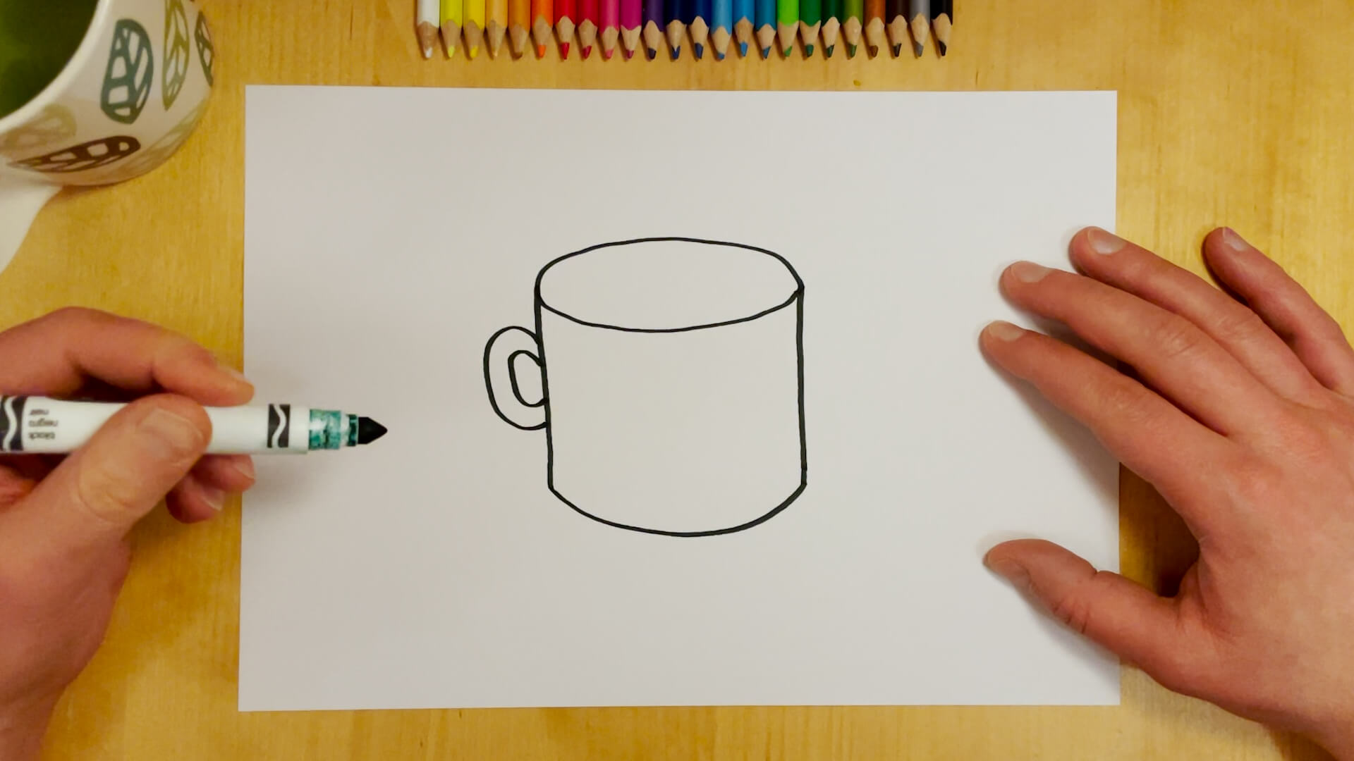 ☕️ How to Draw a 3D Coffee Mug Easy, Easy Drawing for Kids