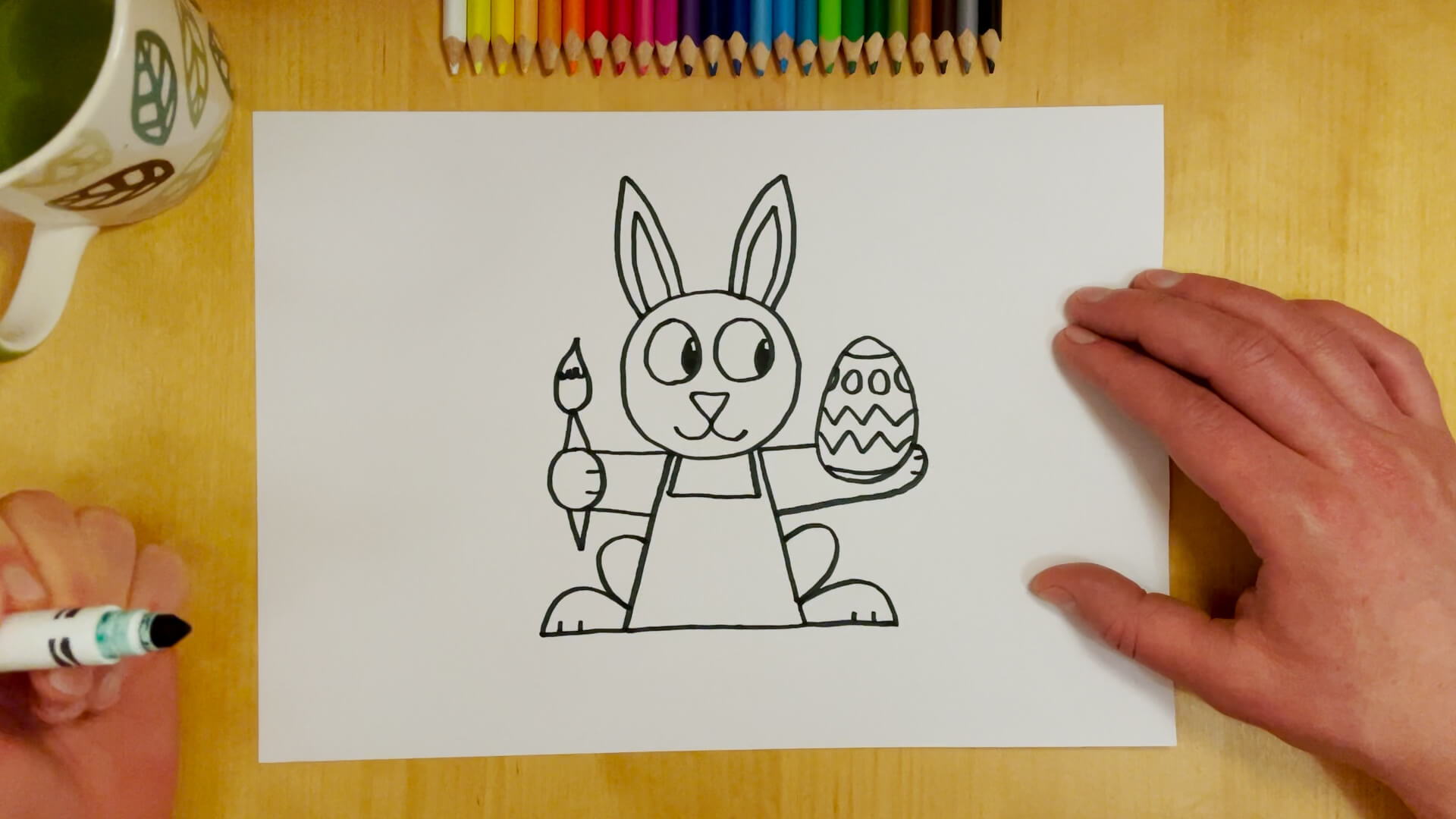 🐰 How to Draw the Easter Bunny | Easy, Easy Drawing for Kids