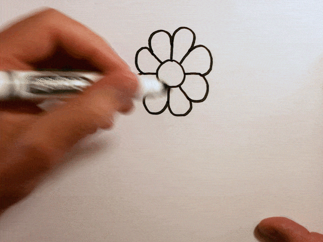 🌼 How to Draw a Cartoon Flower | Easy Drawing for Kids 