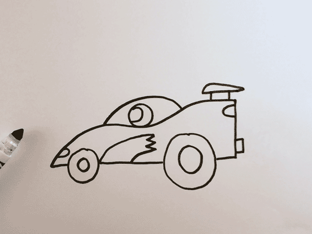 🏎 How to Draw a Fast Race Car | Easy Drawing for Kids 