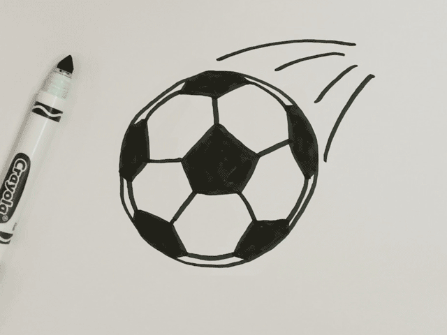 How to Draw a Soccer Ball or Football