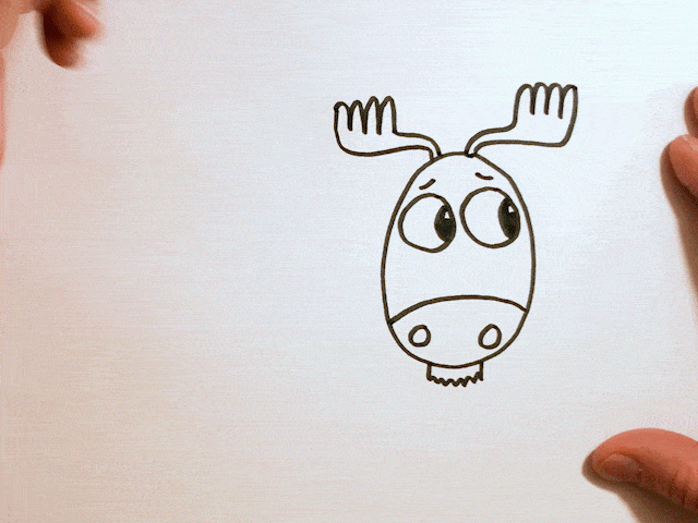 Christmas sketch Deer - Illustrations - 1 | Christmas sketch, Deer drawing, Deer  christmas cards