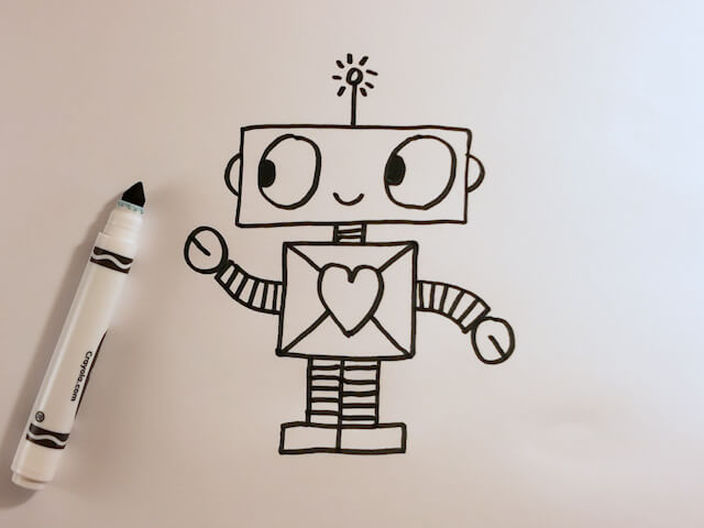 12 : Kids' Tutorial - How to Draw a Robot (C) in 2 Min - Simple, Easy & Fun