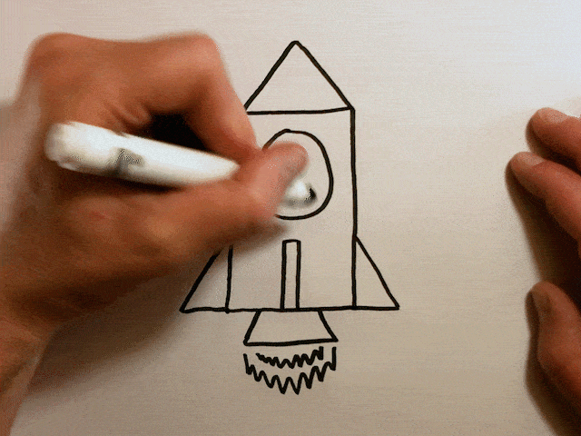 How to Draw a Cartoon Rocket Ship 🚀 Easy Drawing for Kids | Otoons.net