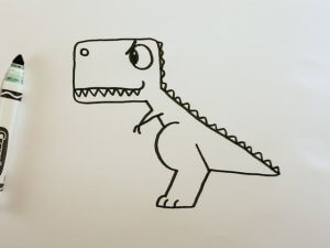 🦖 How to Draw a T-Rex Dinosaur | Easy Drawing for Kids - Otoons.net